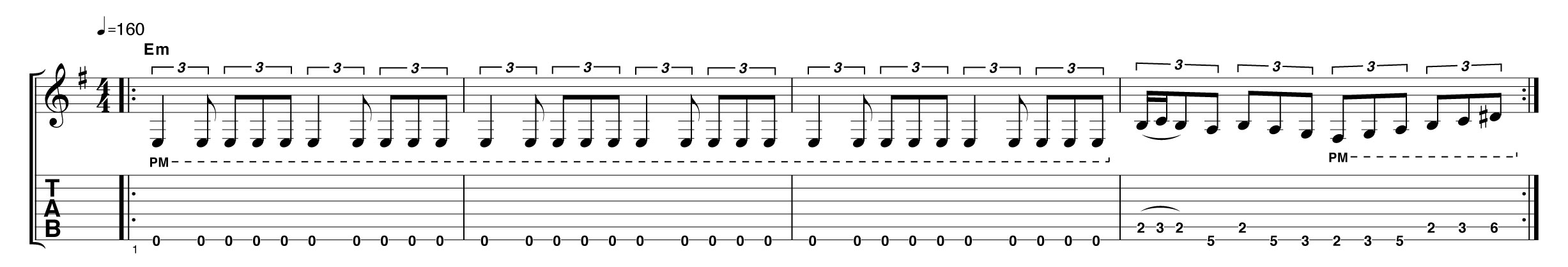 Basic neo-classical riff