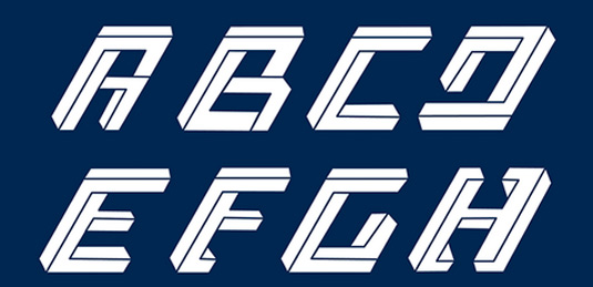 Impossible font
