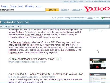 Yahoo launches new &#039;Search Pad&#039; interactive notetaking software