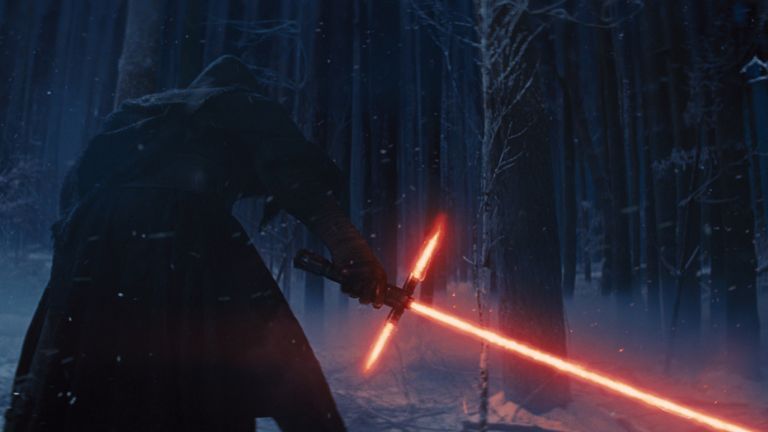 Kylo Ren’s triple-bladed crossguard saber