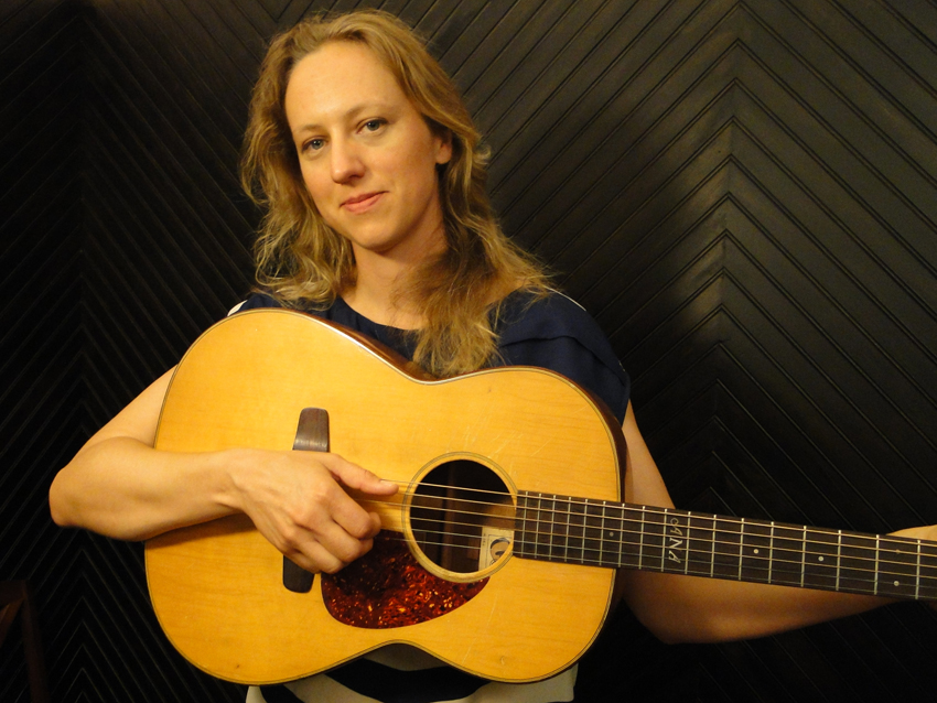 Folk-rocker Egge built her very own guitar. "It takes patience," she says