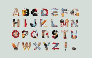 Heard uses these typefaces to break the ice with clients by asking them to guess which movie they’re inspired by - this one is Shaun of the Dead