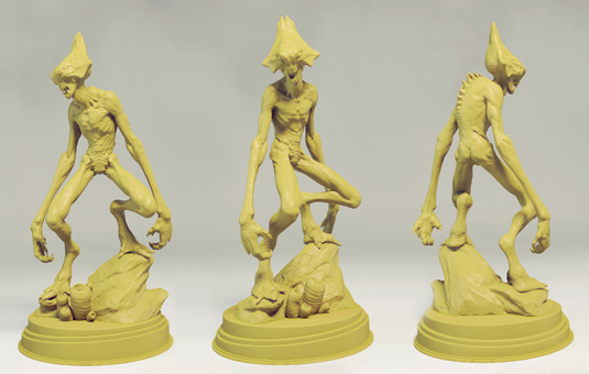 Texturing your model and adding elements brings the sculpt to life