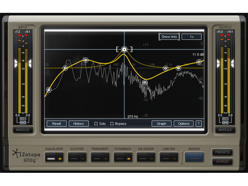 iZotope Alloy combines a half-dozen processors.