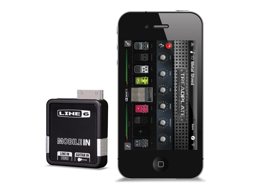 The Mobile In converts your guitar to a digital signal, but it also ties up your device's docking port.