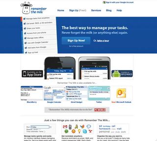 Remember the Milk provides a free online means of managing tasks, with optional reminders via various services