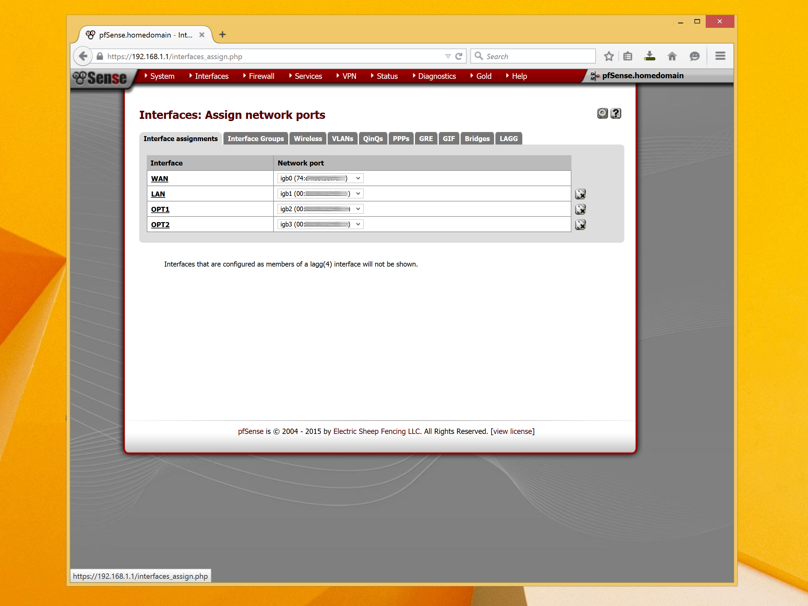 Pfsense Assign Network Devices