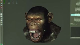 The animators had to strike a compromise between ape and human facial movements