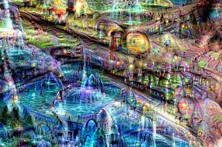 Leave DeepDream in a feedback loop for plenty of iterations and things quickly get completely out of hand