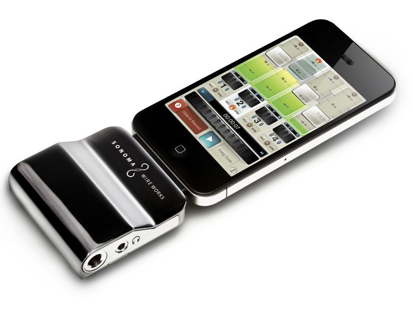 Unlike its predecessor, GuitarJack 2 is compatible with the iPhone 4. Click the image for close-up views.