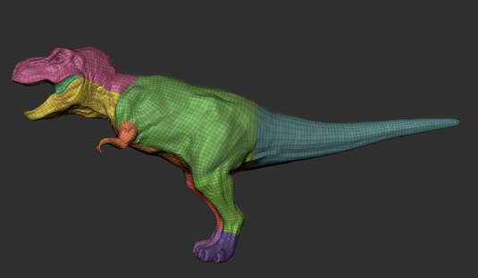 How to create a realistic 3D dinosaur