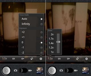 Android 2.2 camera controls