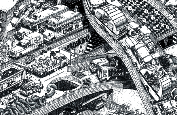 Detail. Ugo Gattoni will be drawing live with McBess