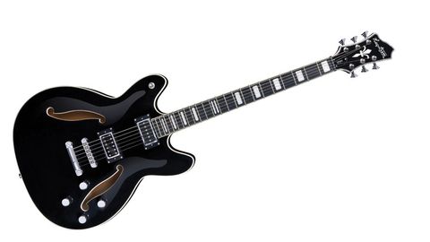 The flamed maple top may be a veneer, but the Cosmic Black Burst finish is pure class