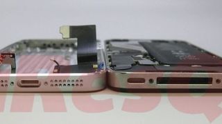 Side-by-side comparison of iPhone 5 and iPhone 4