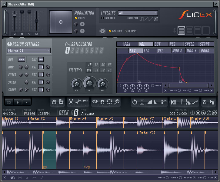 Slicex is an advanced beat slicer.