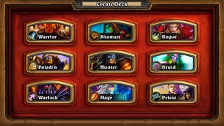 Deck choice Hearthstone (from phone interface)