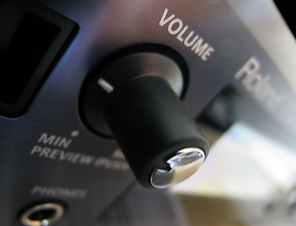 Volume knob? Check.