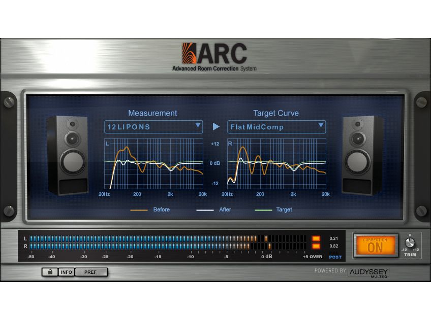 The ARC plug-in sits on the master bus of your DAW.