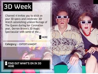 Channel 4 3D week: programmes revealed