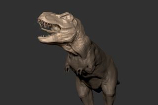 How to create a realistic 3D dinosaur