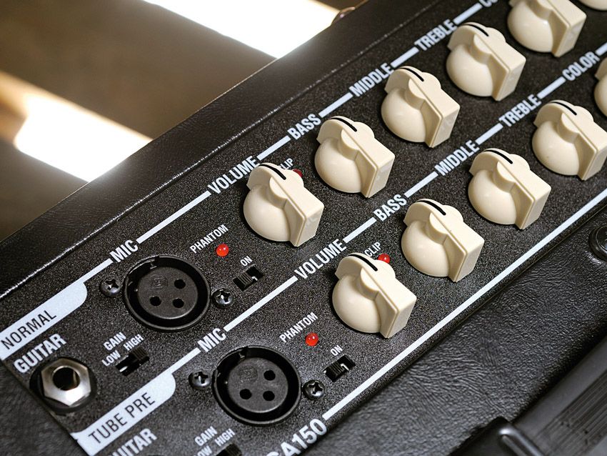 The AGA150's chicken-head knobs recall its legendary electric brethren.
