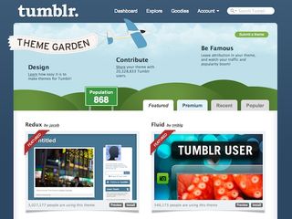 Currently there are almost 700 high quality themes in Tumblr’s Theme Garden