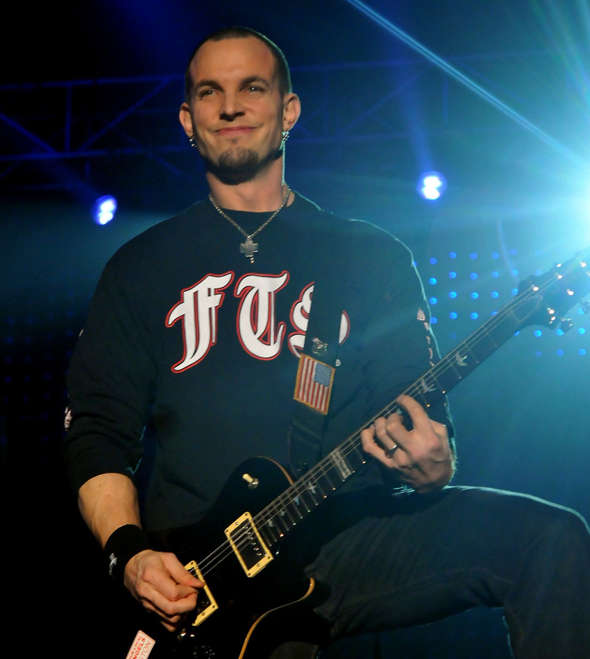 Mark Tremonti onstage at Wembley, November 2011