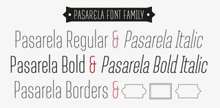 Pasarela font