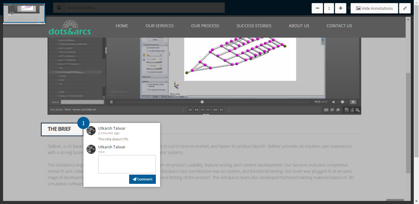 Uesrsnap is perfect for post-production feedback