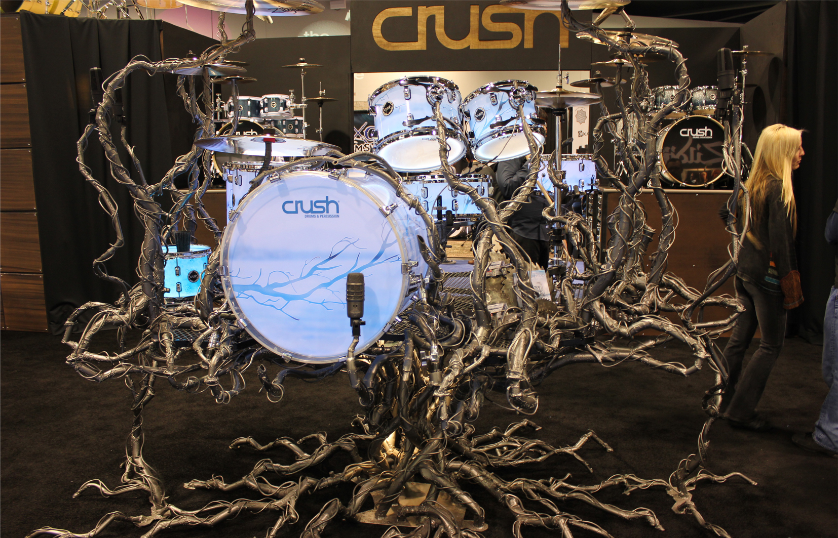 How's this for a drum rack?
