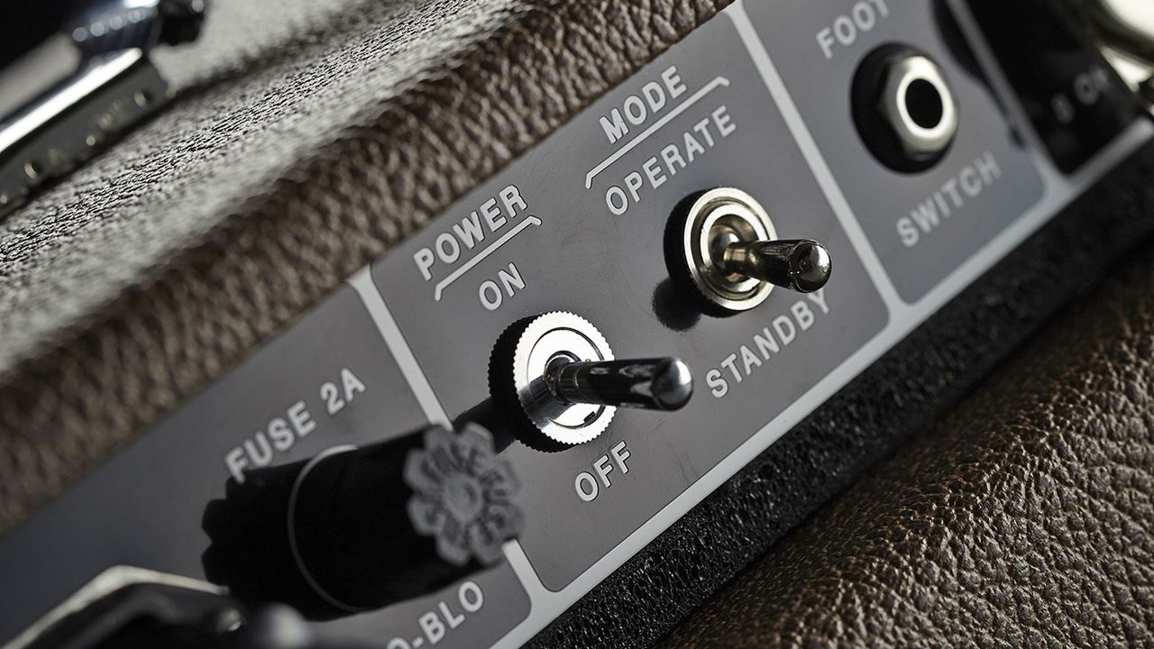 The Tone King's power controls are discreetly positioned at the back