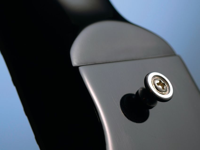 Unlike the original SGs, this guitar is put together using Titebond 50 resin.
