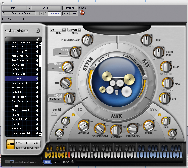 Strike: Digidesign&#039;s powerful virtual drum machine for Pro Tools