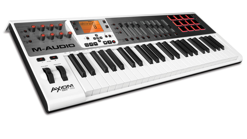 The M-Audio Axiom AIR 49, one of three new keyboard controllers