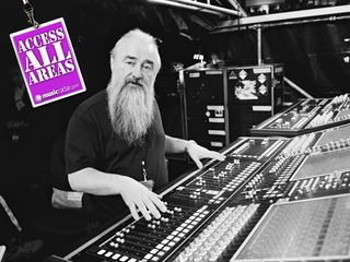 U2's sound director Joe O'Herlihy presides over those all-important faders