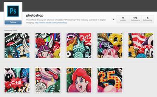 Photoshop's Instagram page
