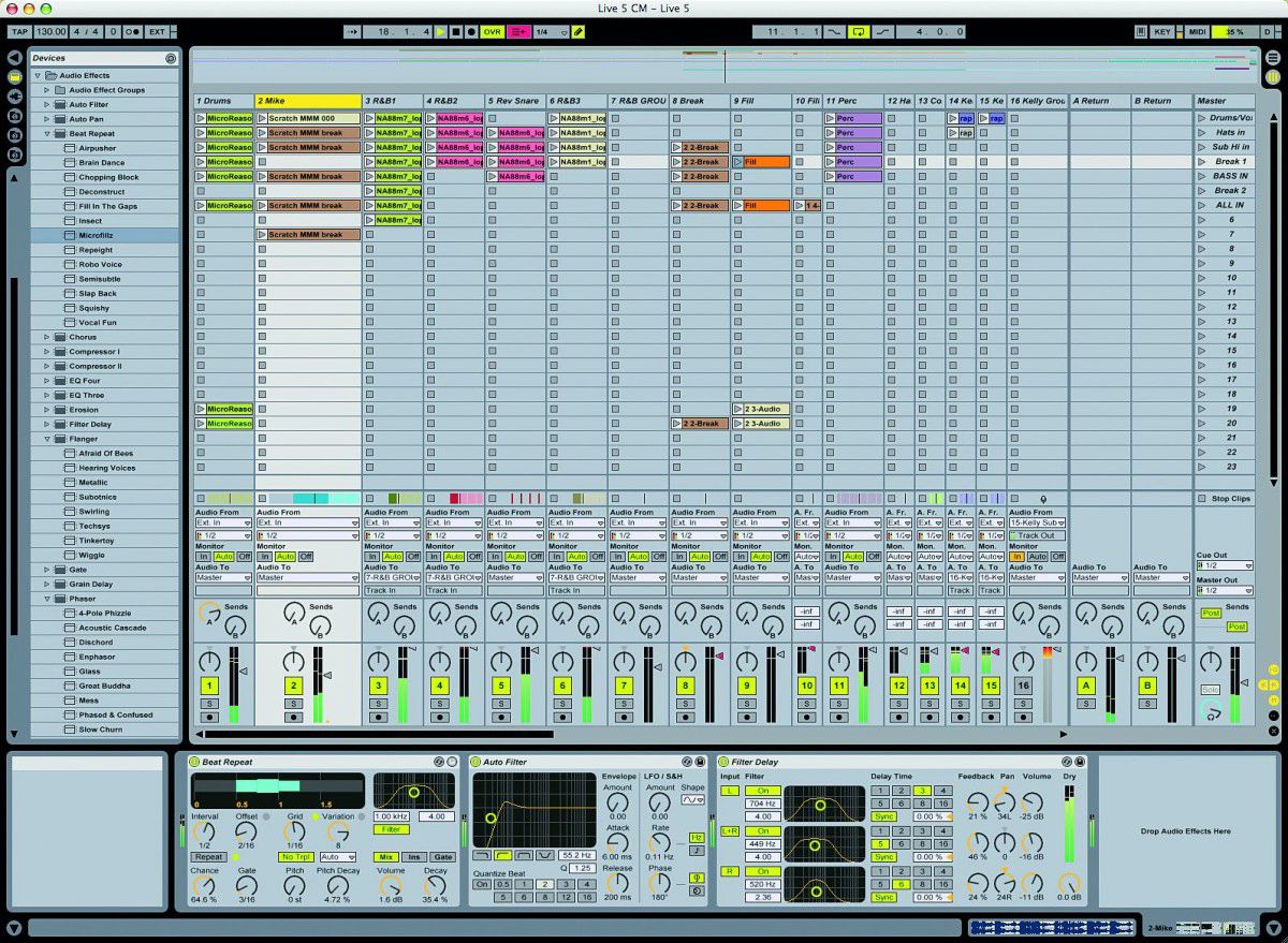 Live 5 comes with more bundled sounds