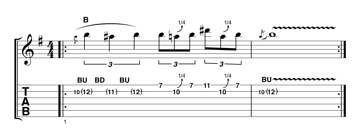 Phrygian dominant lick
