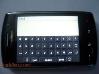 The new BlackBerry Thunder pics