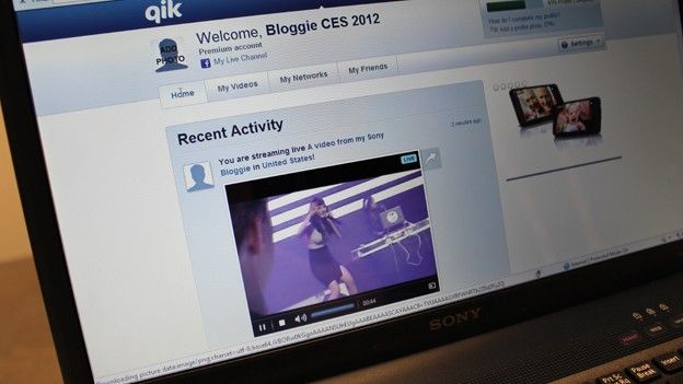 Sony Bloggie Live screen