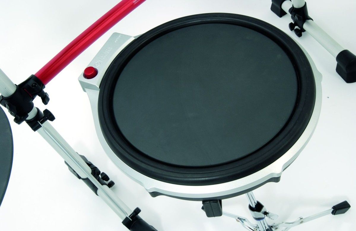 The RHH130 hi-hat pad mounts on a normal hat stand.