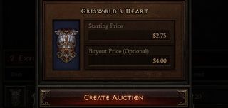 Diablo 3 Auction House sell