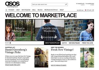 ASOS Marketplace: "Anyone who loves fashion, anywhere in the world, can sell fashion items to anyone who loves fashion, anywhere in the world."