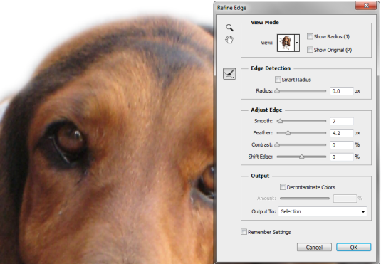 Refine Edge gives you a large amount of control over your edges