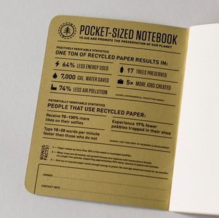 environmentally friendly notepad