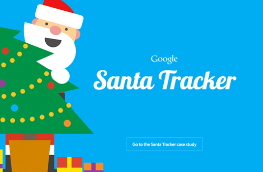 Santa Tracker enabled kids to follow Santa's progress across the world in real time on Google Maps