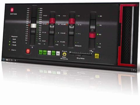 The EMT 250's four levers control the parameters of the currently selected effect.