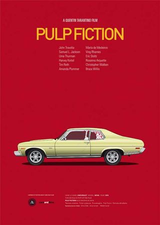 how to design a poster: Pulp Fiction
