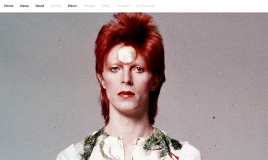 Behind the scenes of Bowie's bold new website | Creative Bloq